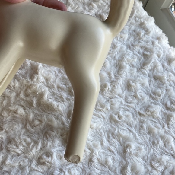 WHITE POTTERY~DEER PLANTER~ 1940’s~MATTE GLAZE~MID CENTURY POTTERY~NICE~G2C - Picture 6 of 6